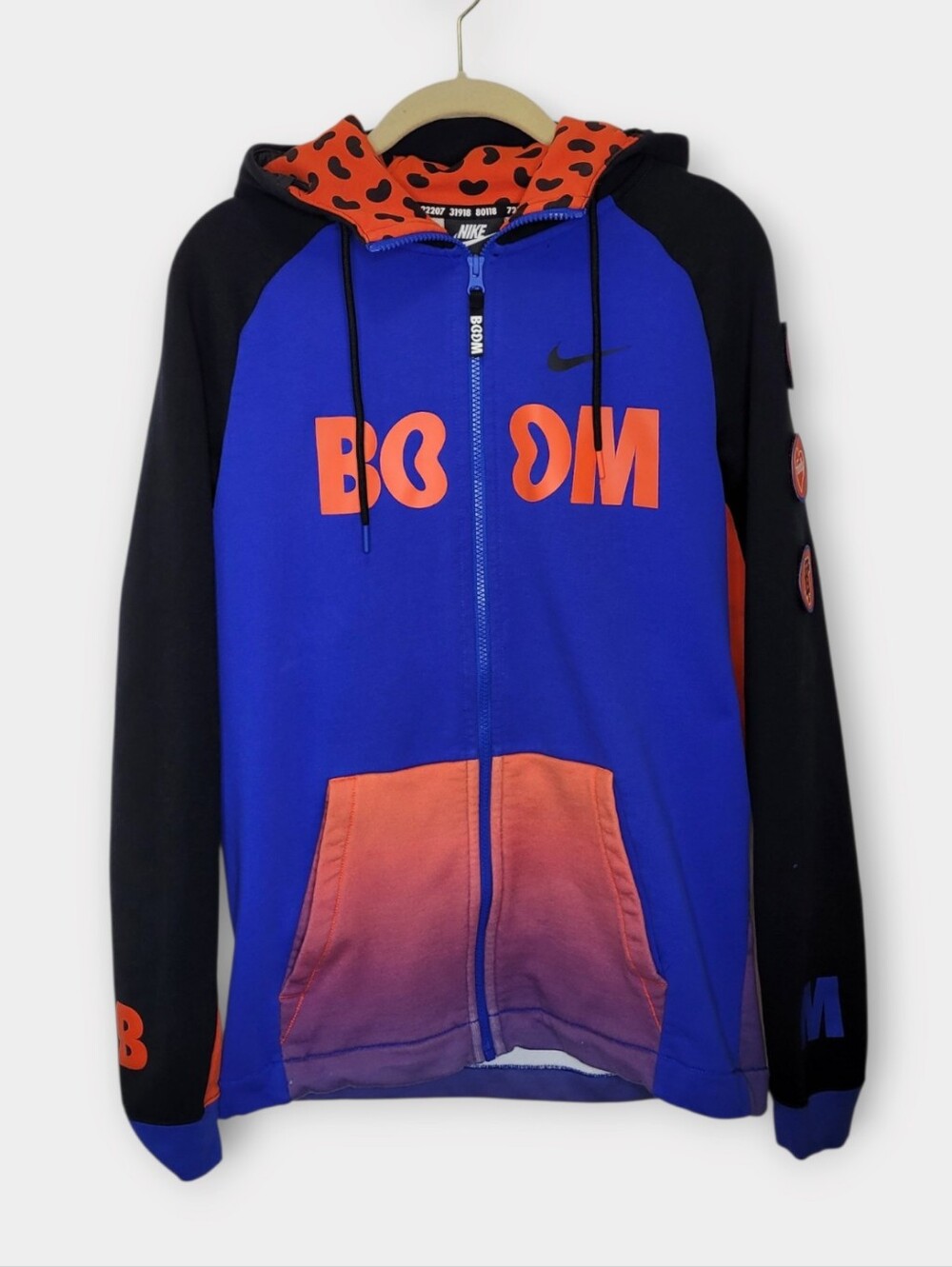 Nike x Bransens Doernbecher Freestyle Full Zip Hoodie M Blue Orange BOOM